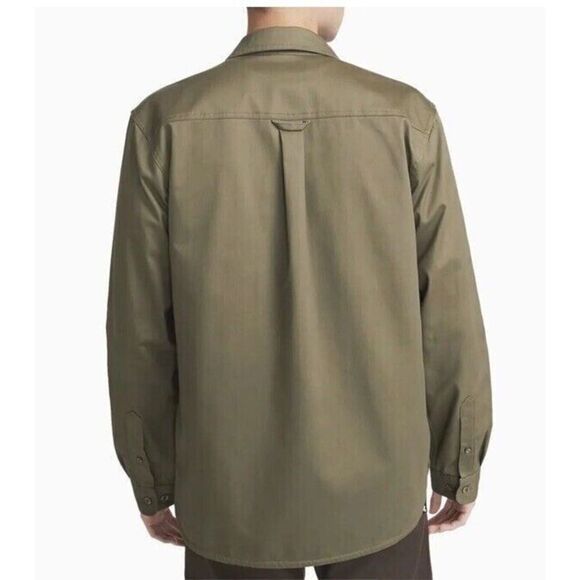 Nike SB DQ6287 Unisex Sz XS Olive Green Woven Skate L/S Button-Up Shirt - Picture 2 of 9